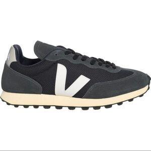 Veja Men Rio Branco Athletic Sneakers Black White Oxford Grey Men's US 12